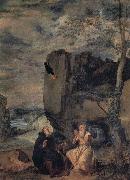 Diego Velazquez St.Anthony Abbot and St.Paul the Hermit painting